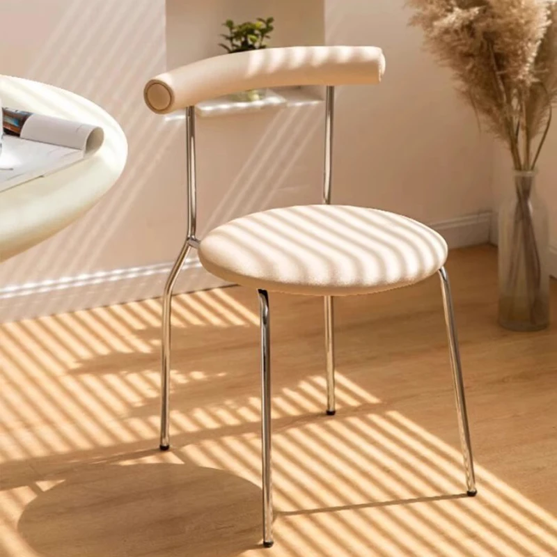 Accent Stool Dining Chairs Tourist Dressing Backrest Terrace Dining Chairs Bathroom Child Ergonomic Sillas Comedor Furniture
