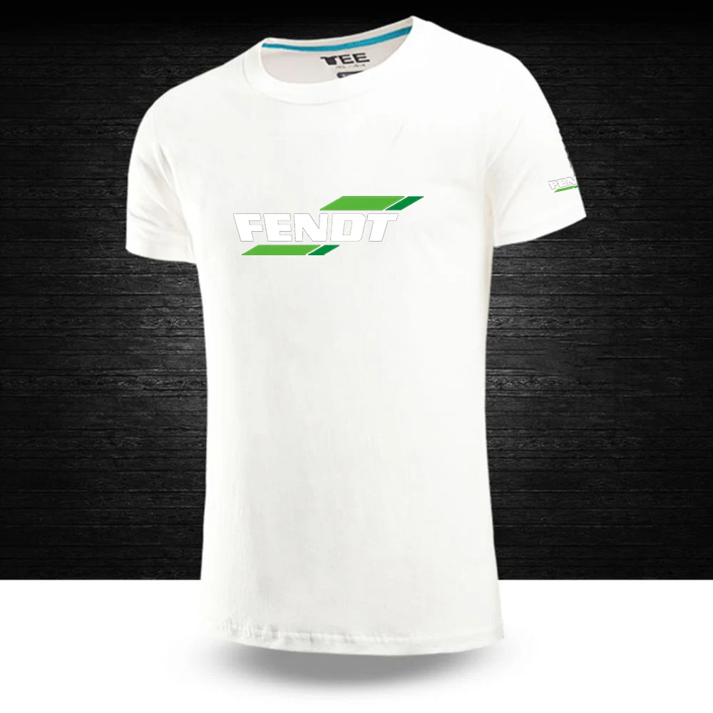 FENDT 2023 Men's Summer style Cotton T-shirt Male high-quality Leisure Fashionable popular Clothing Short Sleeve O-Neck tops