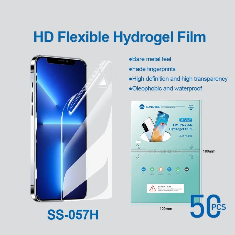 50pcs Sunshine SS-890C Flexible Hydrogel Film SS-057 SS-057A SS-057R Film Cutting Machine Mobile Phone Screen Protective Film