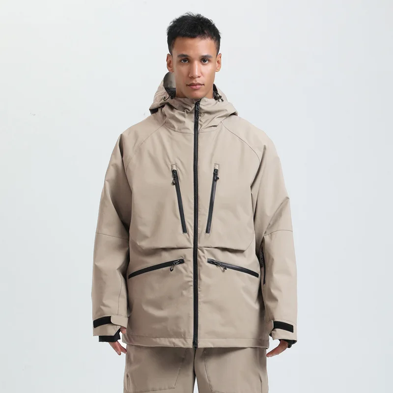 Gsou Snow Outdoor Sport Winter Warm Men And Women's Snowboard Coats Waterproof Breathable Skiing Jacket Snowboard Wear