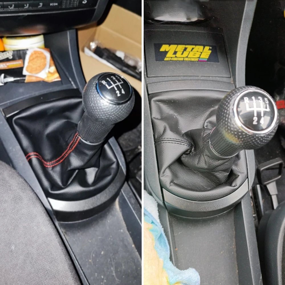 High Quality 5 Speed Manual Gear Stick Shift Knob With Leather Boot For