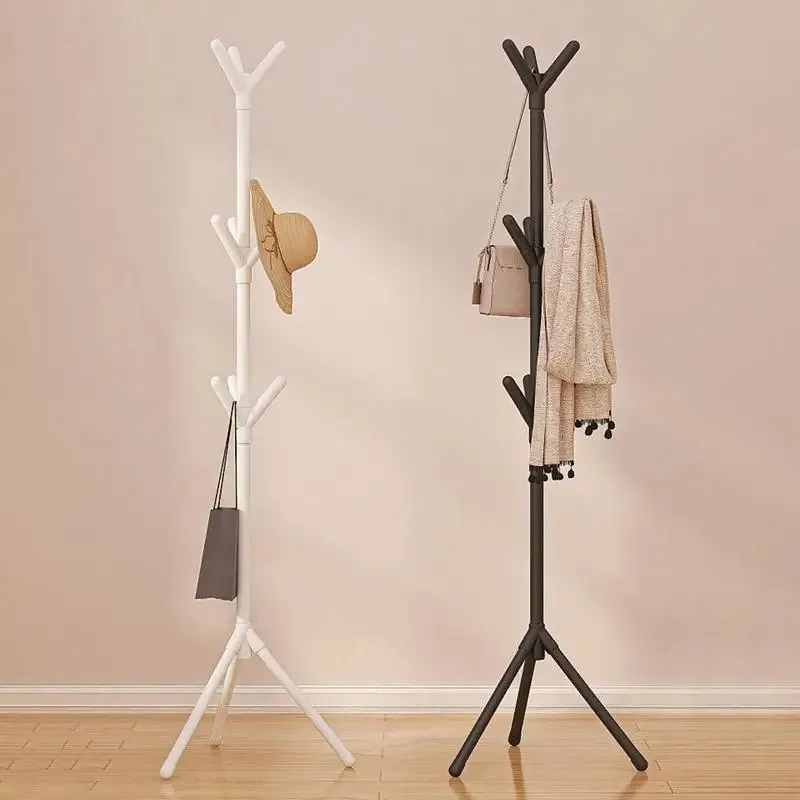 Freestanding coat rack fishing rod rack multi-hook thickened steel pipe clothing storage tree branch shape storage ZH1