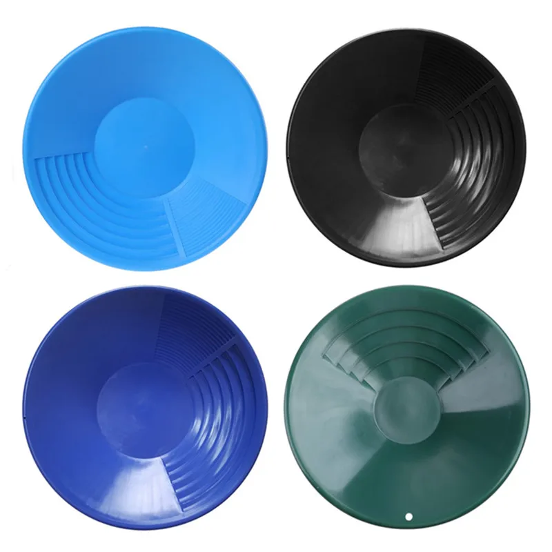 Hot Sale Plastic Gold Pan Basin Nugget Mining Pan Dredging Prospecting River Tool Wash Gold Panning Equipment 6