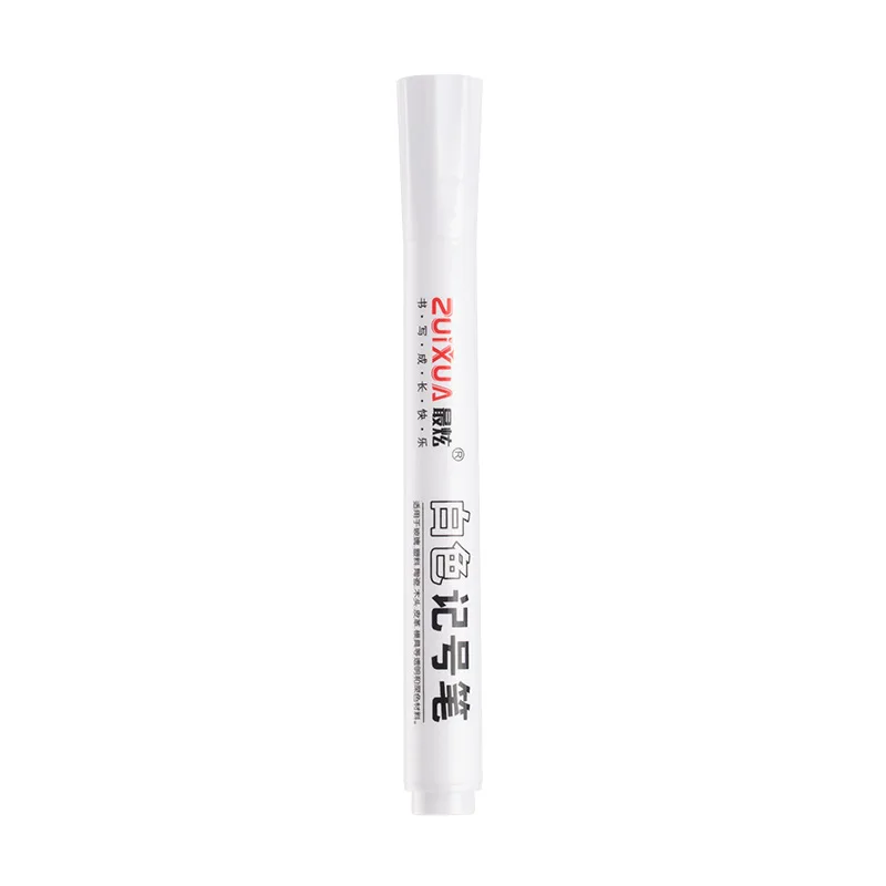 DIY 낙서 스케치 마커 문구 쓰기 학용품, 흰색 마커 펜, 유성 방수 흰색 젤 펜, 2.0mm, 5 개