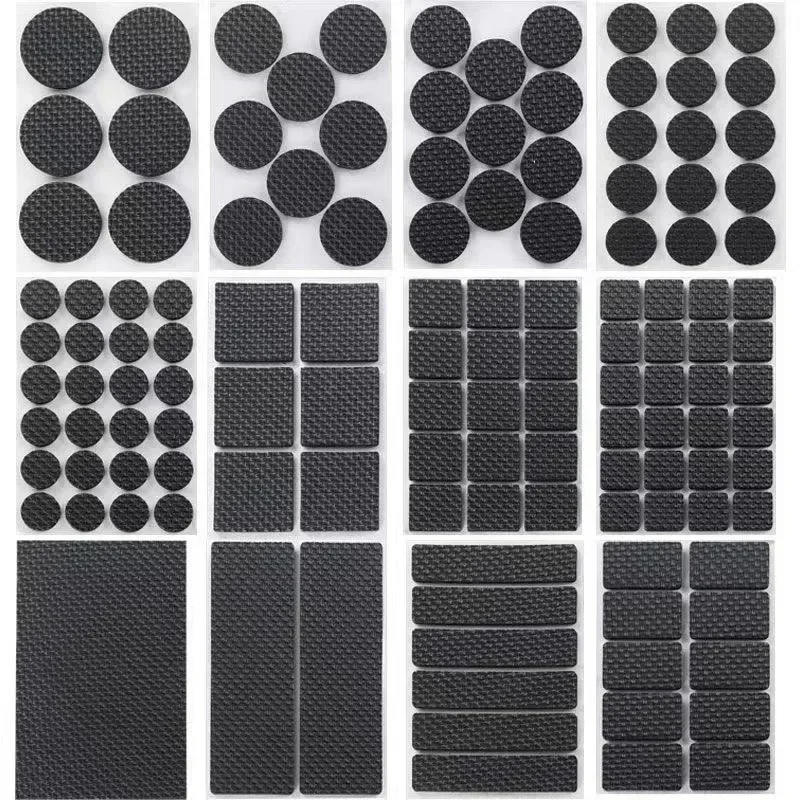 PEVA Anti Scratch Pads for Furniture Non-slip Mute Self Adhesive Table Chair Feet Pads Round Square Sofa Chair Leg Sticky Pad
