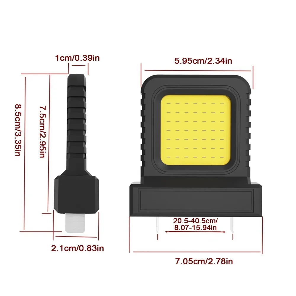Power Tool Accessories Parts For Makita 18V DeWALT 20V Milwaukee Bosch M18 Lithium Battery Case Work Lamp