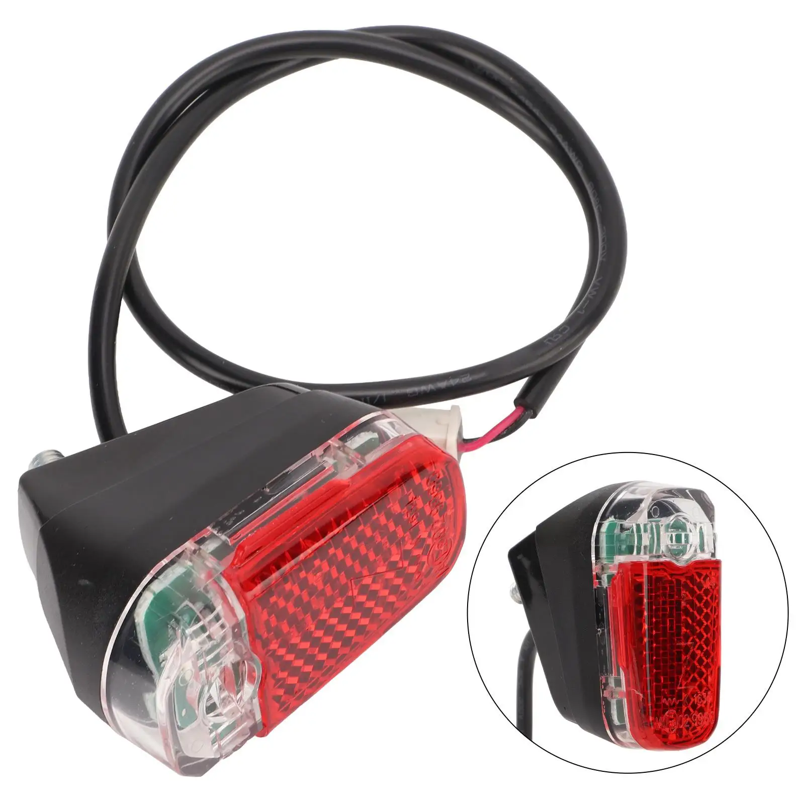 전기 스쿠터 후방 경고 테일 LED 라이트, 반사 패션, Ninebot MAX G30D