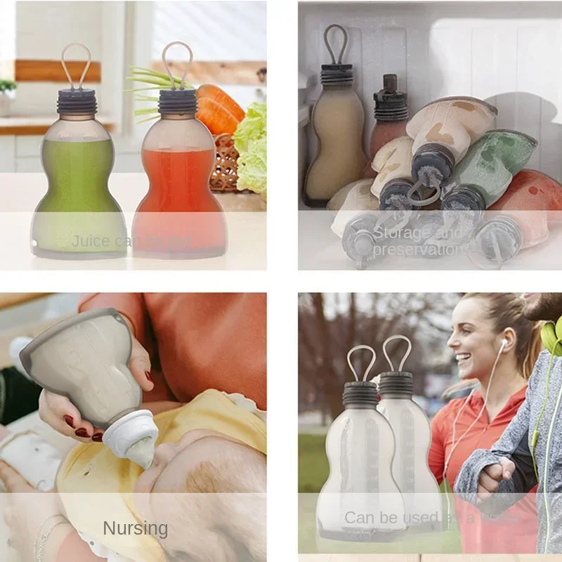 Reusable Milk Freezer Silicone Bags Baby Safe Feeding Food Storage Breast Milk Storage Bag Feeding Breast Pump Partner BPA Free 3