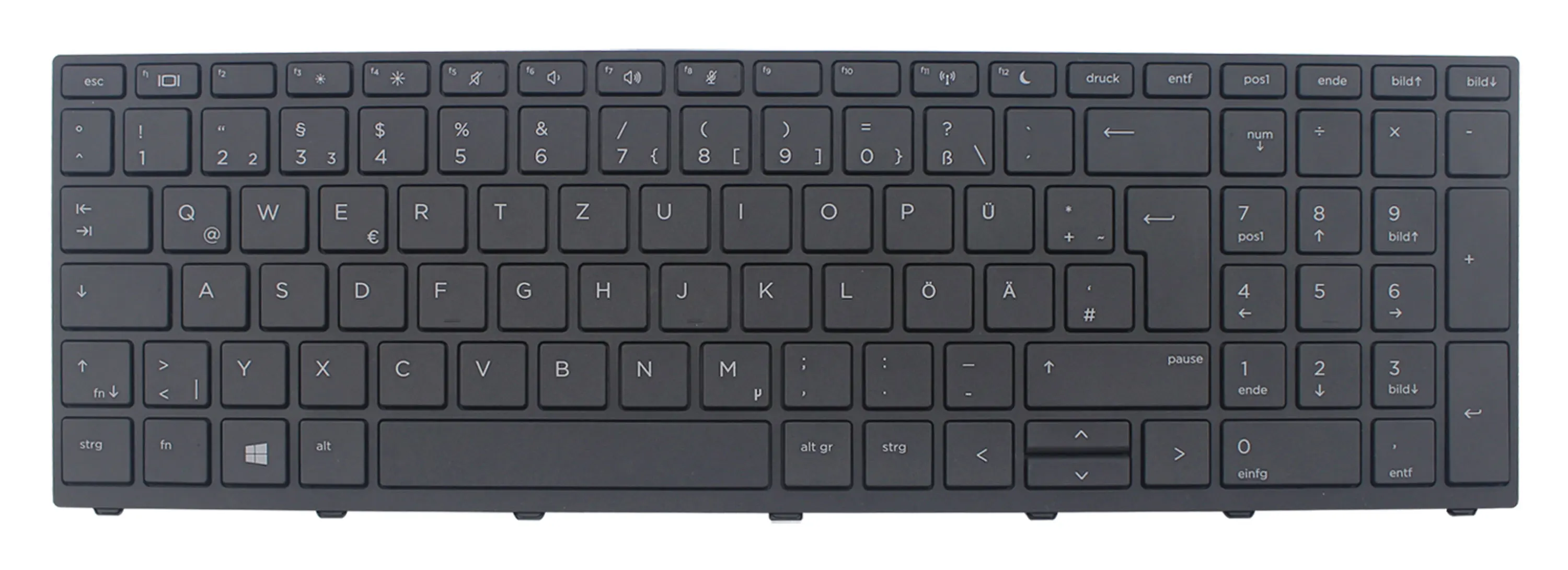 Новая черная клавиатура с немецкой раскладкой для HP ProBook 450 G5 455 470 650 | Компьютеры и