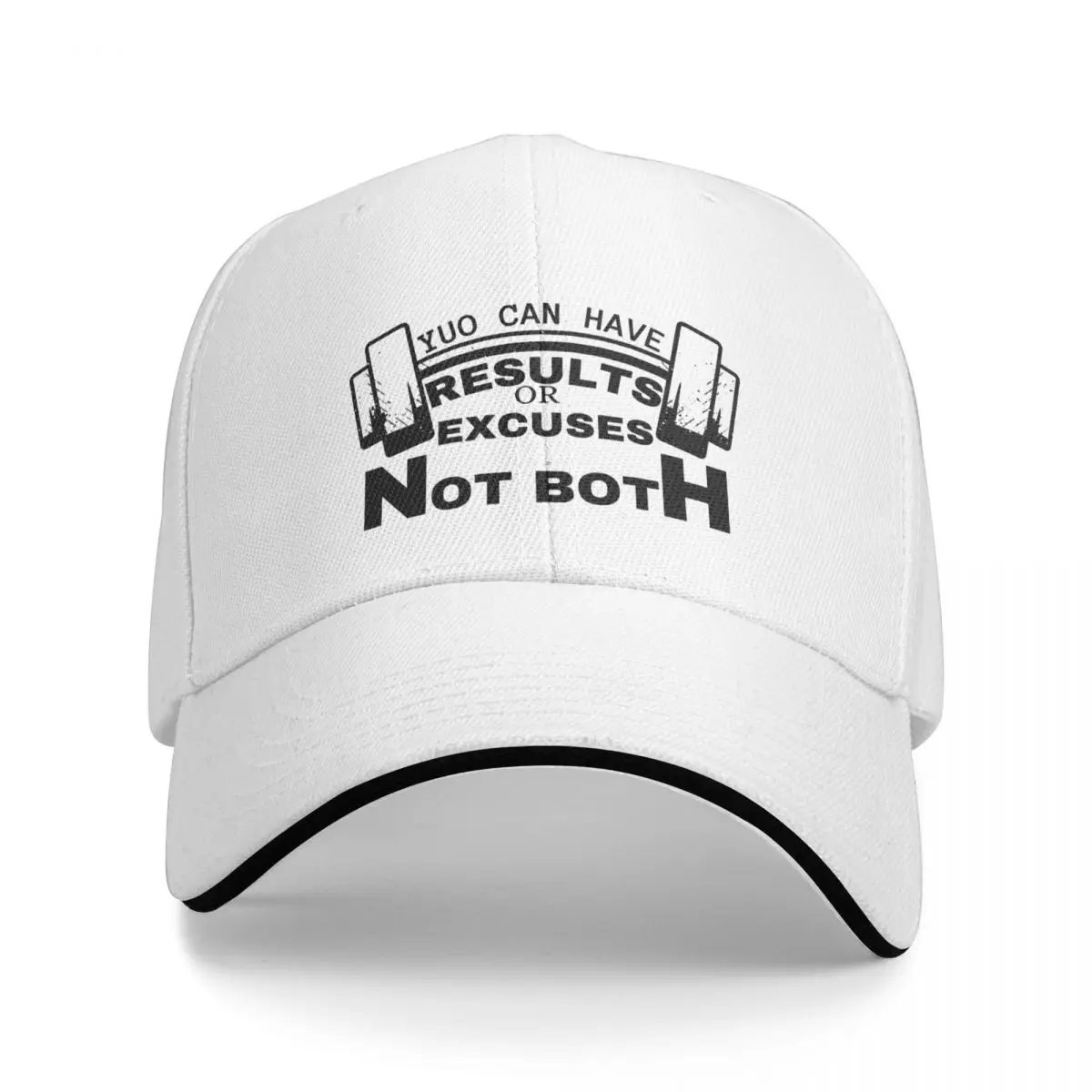 

You can have results or excuses not both motivation Cap Baseball Cap hip hop kids hat Men's winter hat Women's
