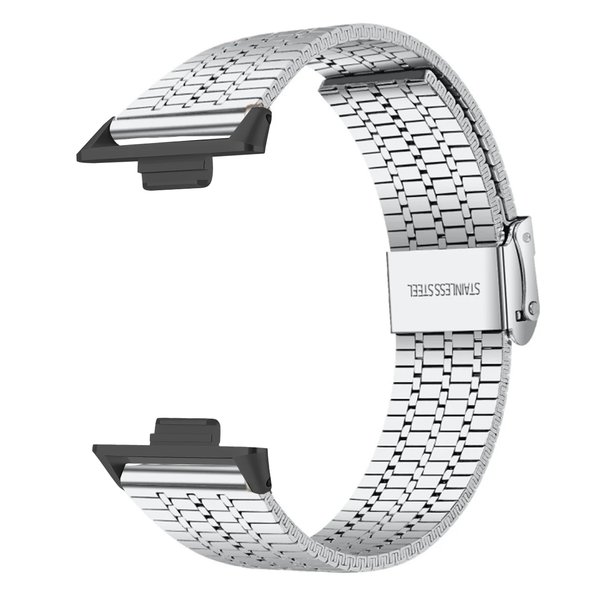 Premium Stainless Steel Bracelet Strap for Smartwatches - Sleek Metal Design Wristband