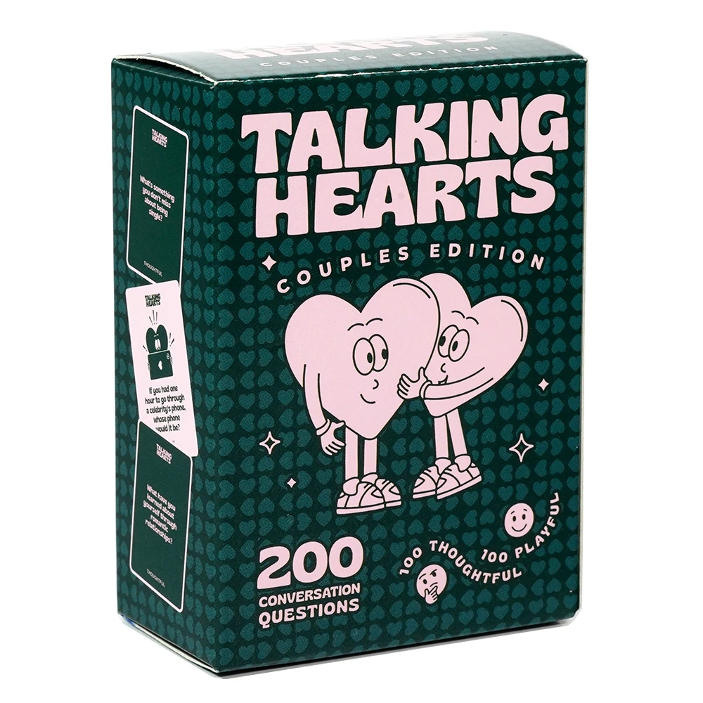 Talking Hearts Conversation Cards Couple Card Game Date Nights Travel Adventures Great Valentine's Gift Couples card games