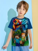 Hot Game Print Children's T-shirts for Children Summer Clothes Clothing for Boys Baby Boy Clothes 8 to 10 Years Male Tops Top 1