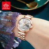 FATE LOVE Elegant Women's Watches Japan Movement Prismatic Cut Mirror Waterproof Stainless Steel Bracelet Sets Gift for Ladies 2