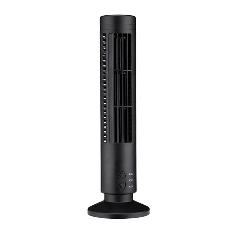 

20CC тихий 2-скоростной Электрический вентилятор с питанием от USB, башенный вентилятор, вертикальный кондиционер