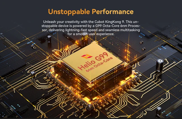 AliExpress: [Estreno mundial] Cubot KingKong 9, 120 Hz (12GB+12GB  extendidos), 256GB, IP68, 10600mAh, 100MP, NFC (Altan Redes 4G) 