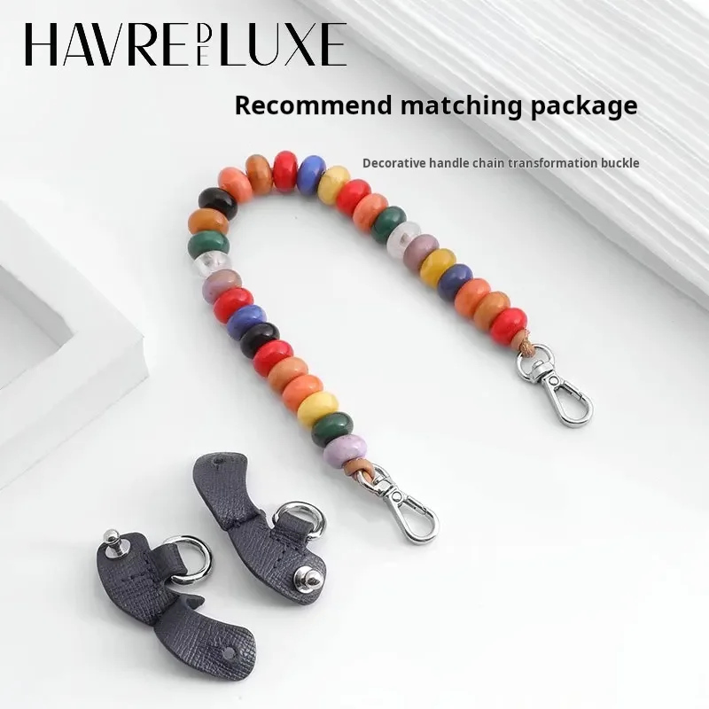 HAVREDELUXE Beaded Decorative Chain For Longchamp Mini Bags Into