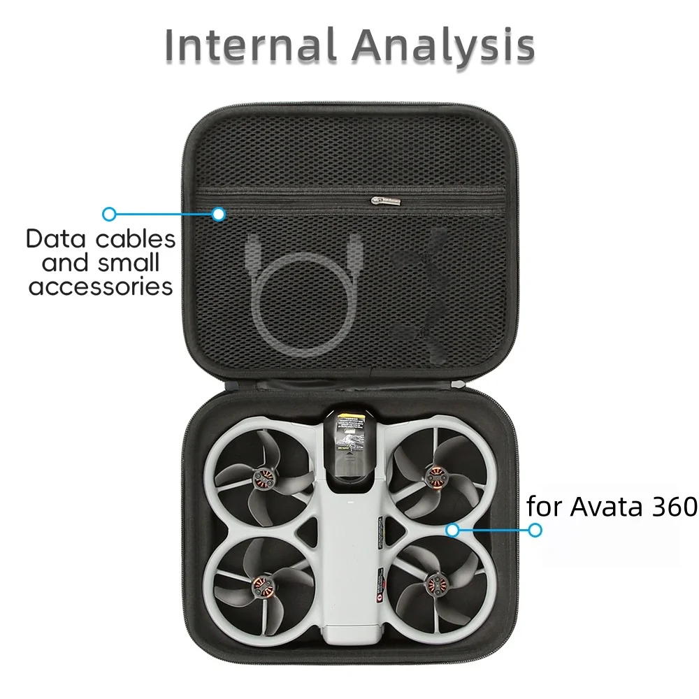 DJI Avata 360용 여행용 보관 가방, 손잡이가 있는 휴대용 케이스, Avata 360 드론 액세서리용 나일론 보호 케이스