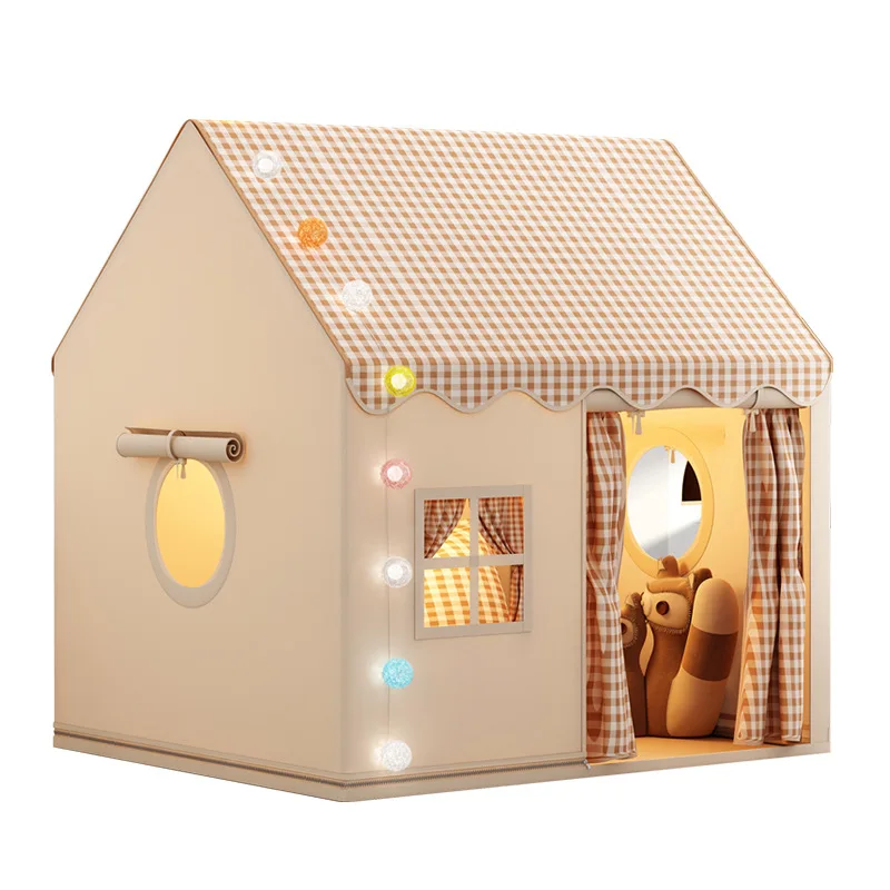 Kid Toy Tent Princess Child Small House Folding Play tent  Girl Castle Play House Baby Tent Not include light Ball Chrismas Gift 5