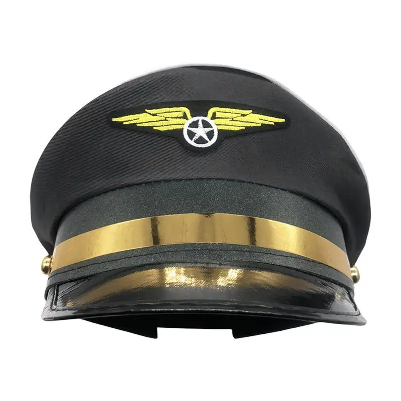 Pilot Cap Adult Navy Pilot Airline Captain Hat Airline Theme Party