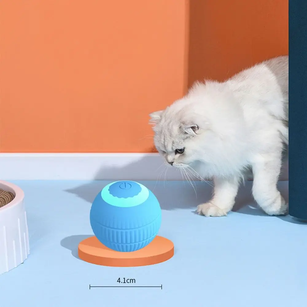 

USB Rechargeable Electric Cat Ball Toys Bouncing Rolling ABS Pet Playing Toys Accesso Automatic Moving Intelligent Rolling Toy