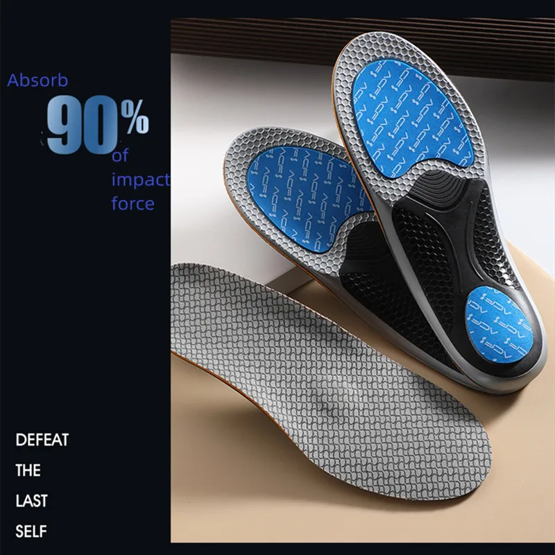 The ACF Orthotic Shock-Absorb Insoles Orthopedic Flat Foot Health Sole Pad For Shoes Insert Arch Support Pad For Protect Knees