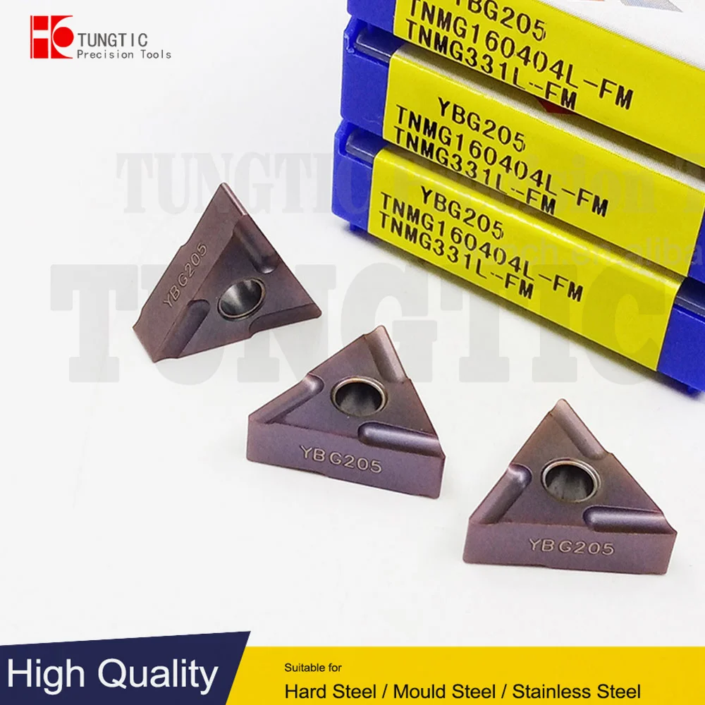 

TNMG160404L-FM Turning Inserts Carbide Cutter For CNC TNMG 160404L-FM