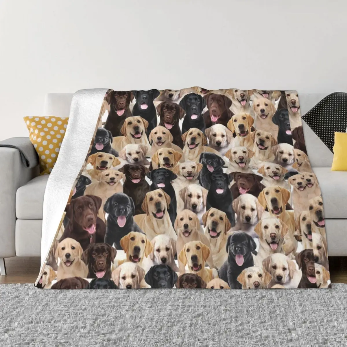 

Labrador Throw Blanket wednesday Hairy Blanket