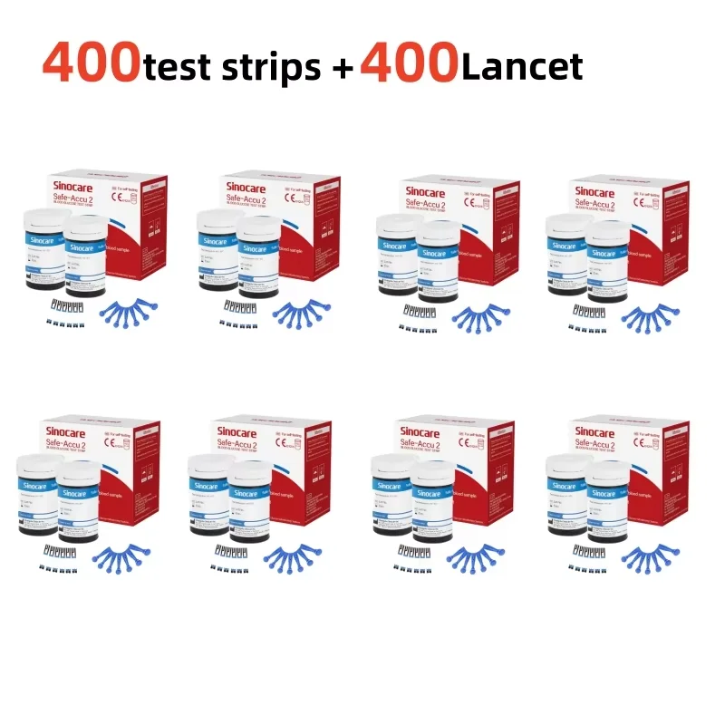 Sinocare Safe Accu2 Blood Glucose Monitoring Kit with Test Strips