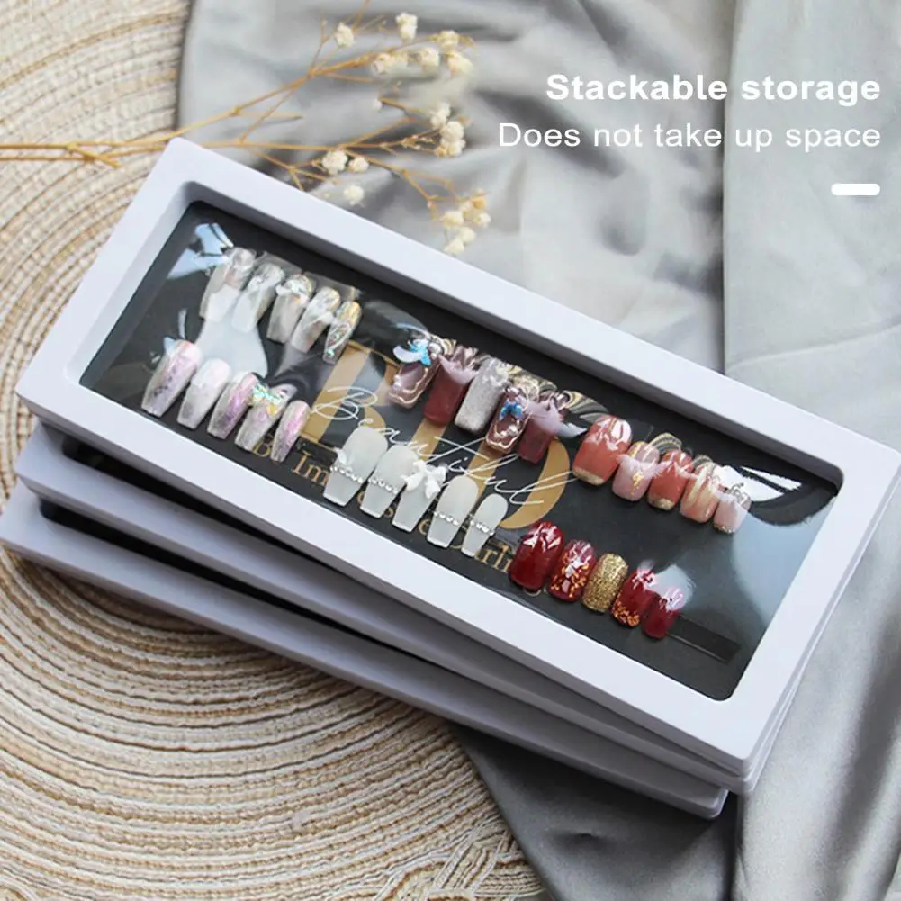 Moisture-resistant Nail Art Storage Container Space-saving Press