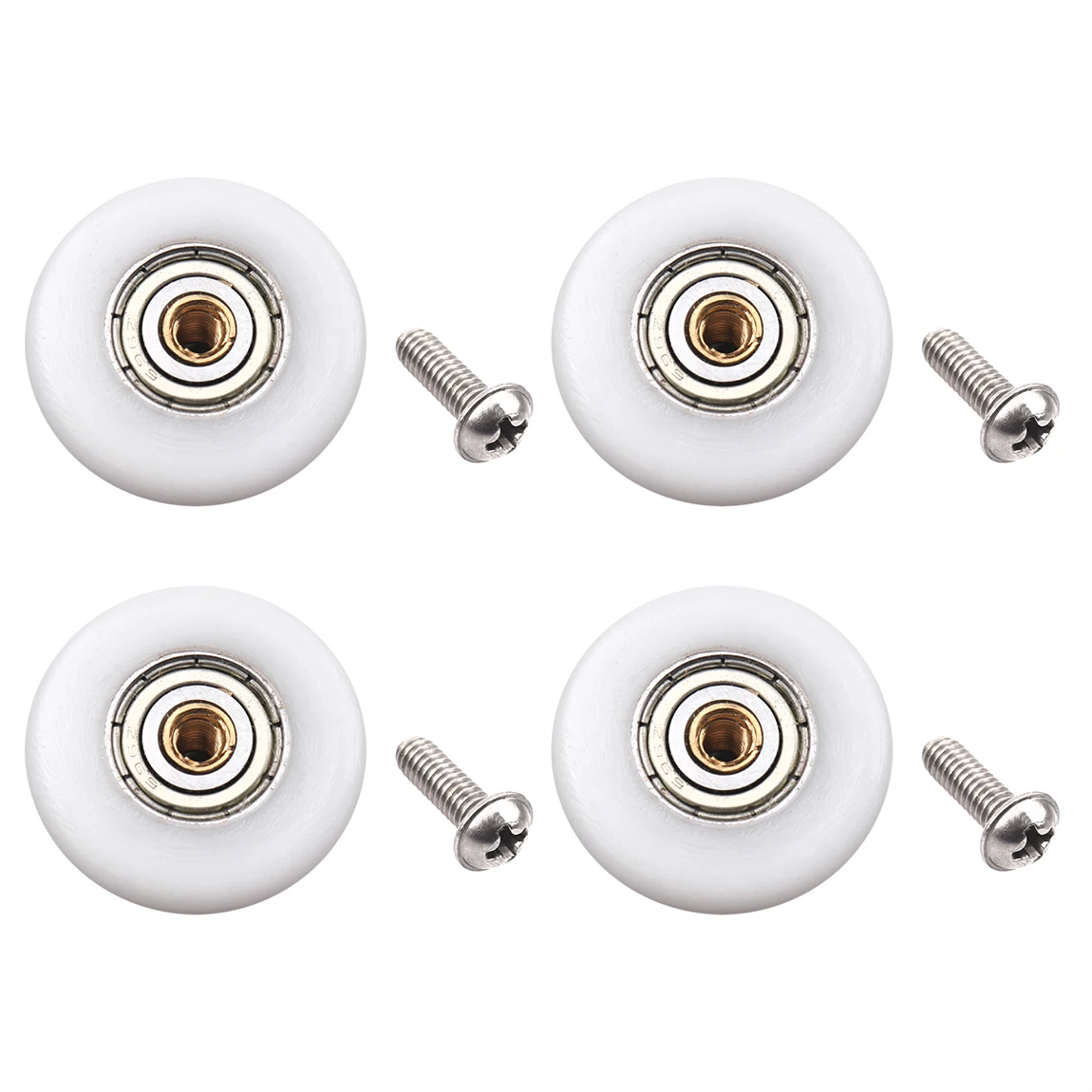 Sliding Door Rollers 4pcs/set Durable Roller Shower Rooms Cabins Pulley Shower Room Roller /Runners/Wheels/Pulleys Diameter 19mm/23mm/25mm/27mm