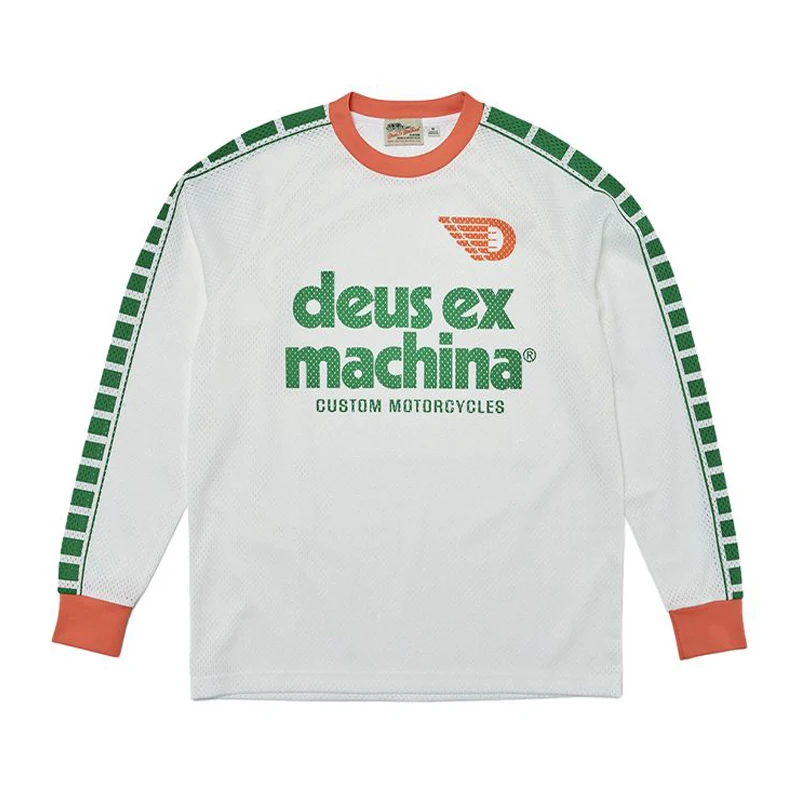DEUS EX MACHINA 남성용 반팔 사이클링 저지, MTB 다운힐 셔츠 유니폼, 산악 자전거 의류, 여름 모토크로스 착용 티셔츠