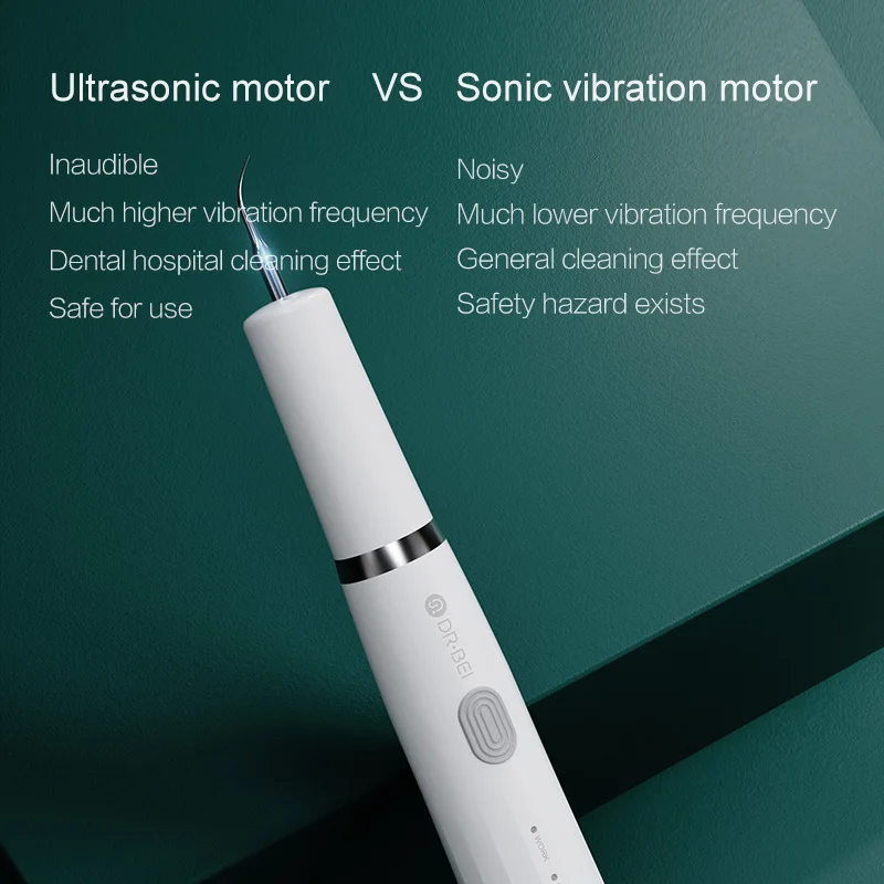 DR.BEI YC2 Electric Tooth Calculus Remover Tooth Stains Tartar Dentist Teeth Whiten Oral Hygiene Clean Ultrasonic Dental Scaler