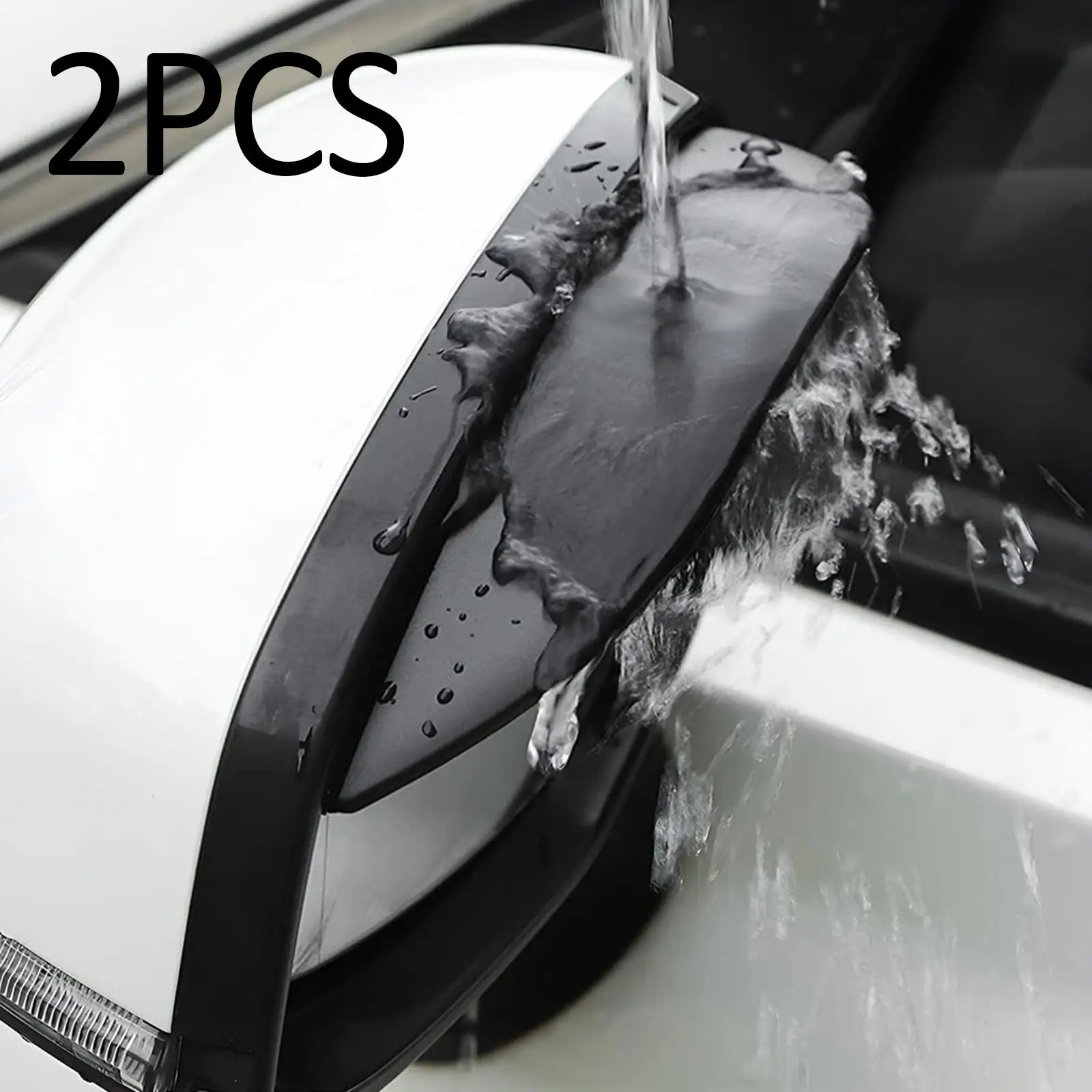 

2x Rain Cover Car Body Supplies Car Side Mirror Rain Visor Guards Rear View Mirror Rain Eyebrow for Automotive SUV Truck