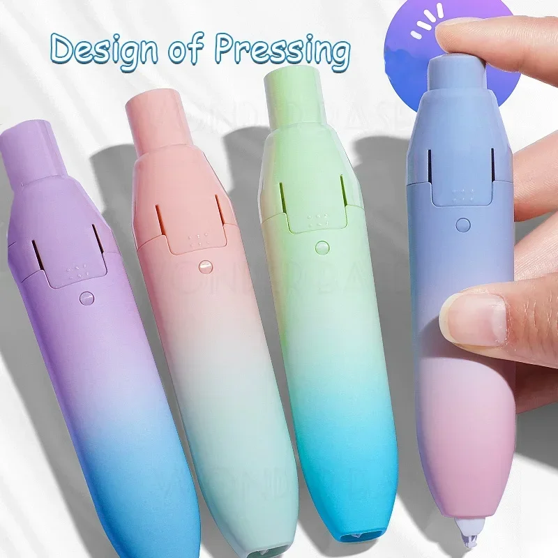 Replaceable Core Correction Tape Pen Shape Press Type for School Student Stationery Supplies correction tape
