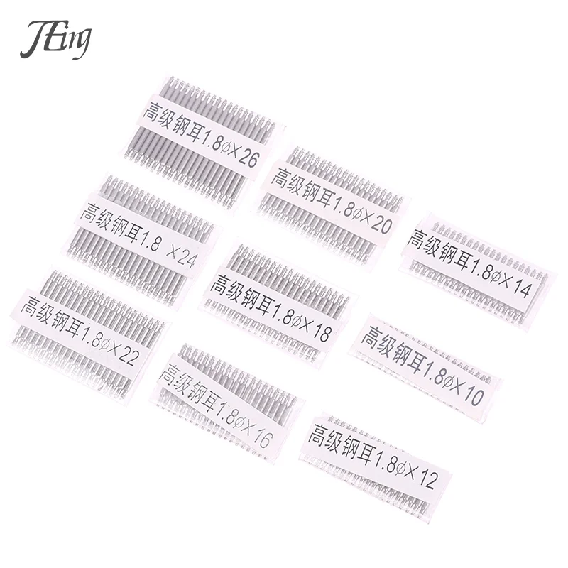 

20PCS 1.8MM Watchbands Repair Tool Stainless Steel Spring Bar Silver Metal 10-26mm Strap Link Pin Accessories