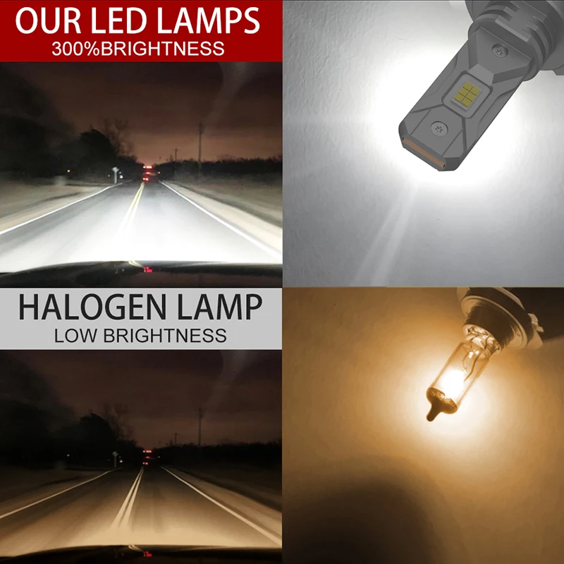 5600W 캔버스 H7 LED 자동차 헤드라이트 1:1 미니 사이즈 LED 전구 6000K 자동 다이오드 램프 안개등 CSP 무선 자동차 LED 터보 팬 장착 12V