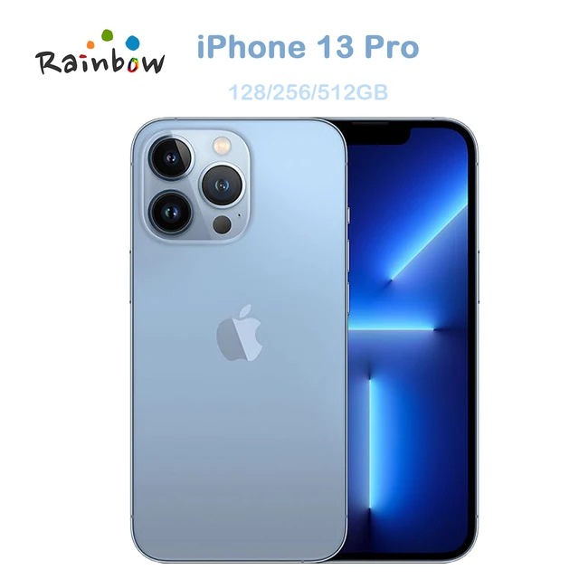Apple-iPhone 13 Pro Unlocked 5G Cellphone, Original, 128GB, 256GB, ROM 6GB RAM 6.1 "Super Retina OLED, A15 IOS, Face ID, NFC