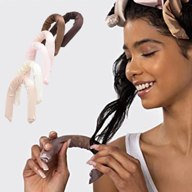 Rubber Curling Iron Six Color Set Big Wave Sleep Heatless Six Piece Set-hair styling tool,hair curling tools
