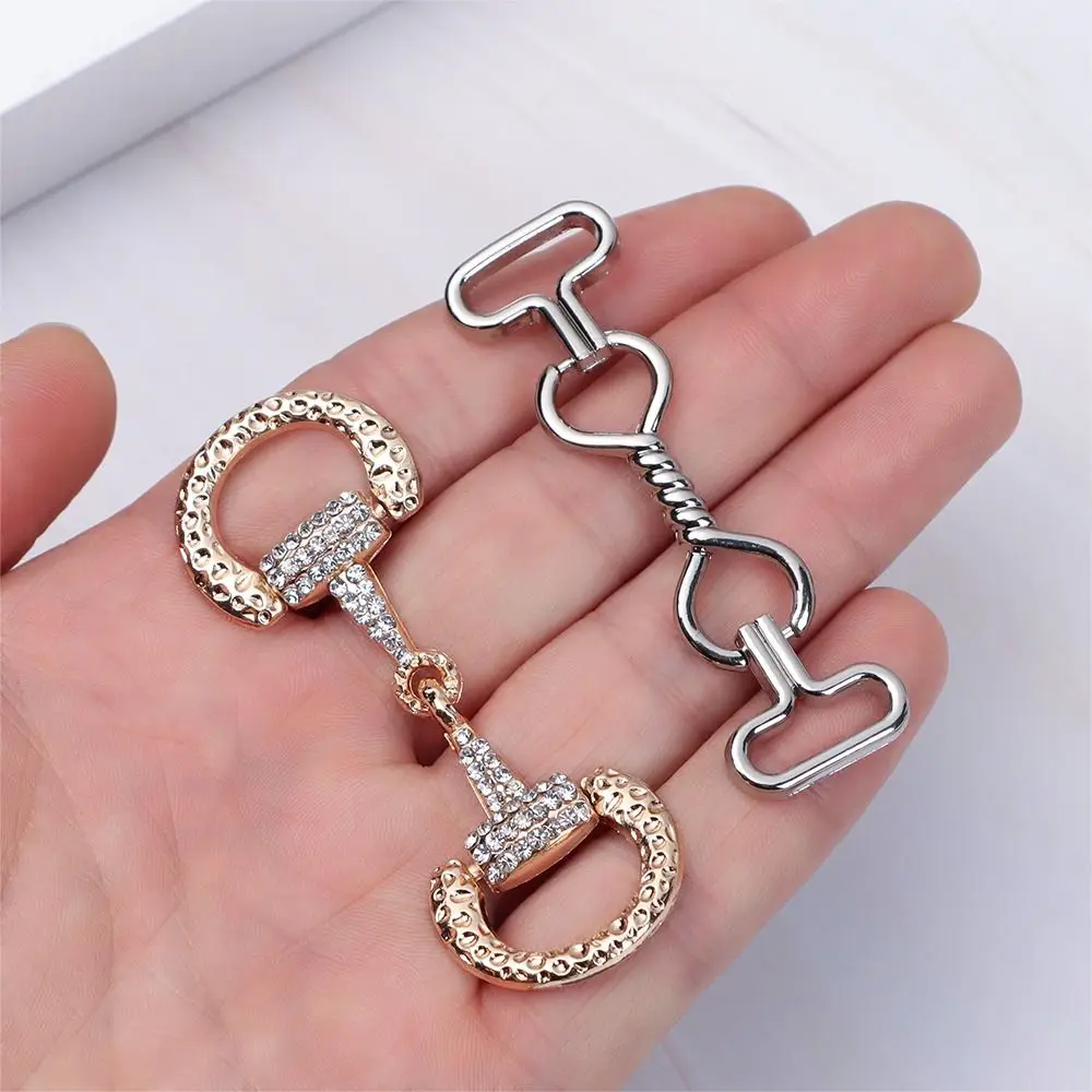 Fashion Metal Shoes Buckles Alloy Decoration Belt Buckle Shoe Chain DIY Bag Garment Hardware Clothing Sewing Accessories