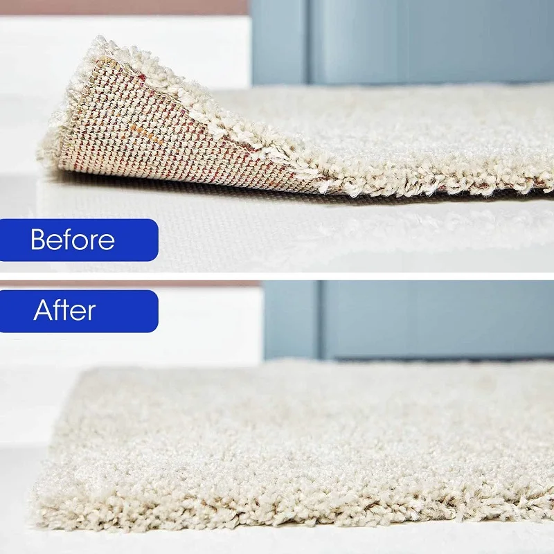 4/8/16pcs Carpet Non-slip Sticker Reusable Washable Anti Curling Carpet Patch Fixed Stickers Floor Mat Tape Gripper Corner Pad