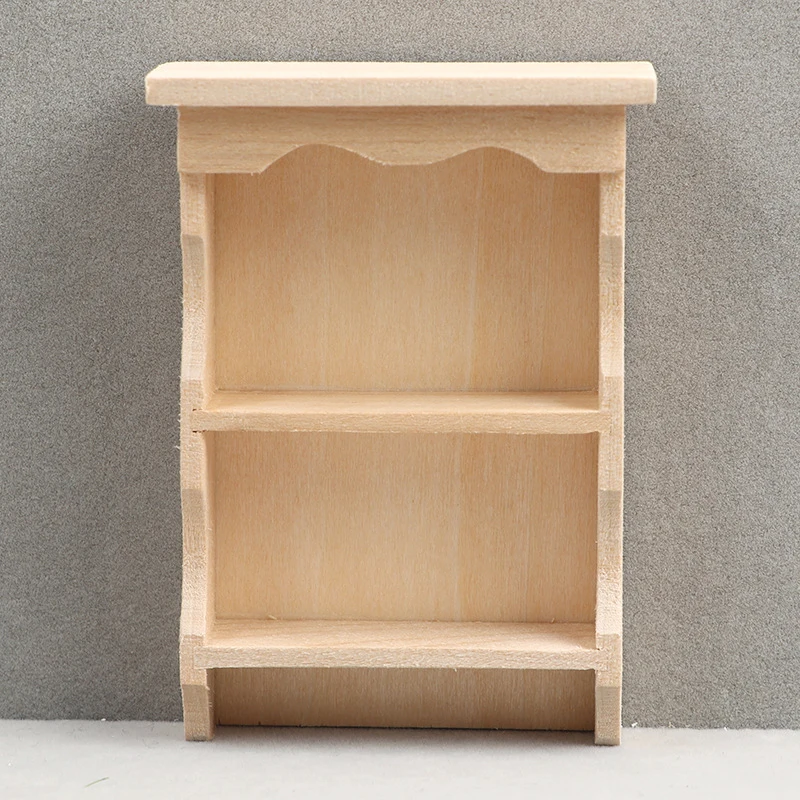 Hot sale 1:12 Dollhouse Miniature Hanging Cabinet Wall Cabinet Storage Rack Shelf Furniture Living Room Model Decor Toy 4