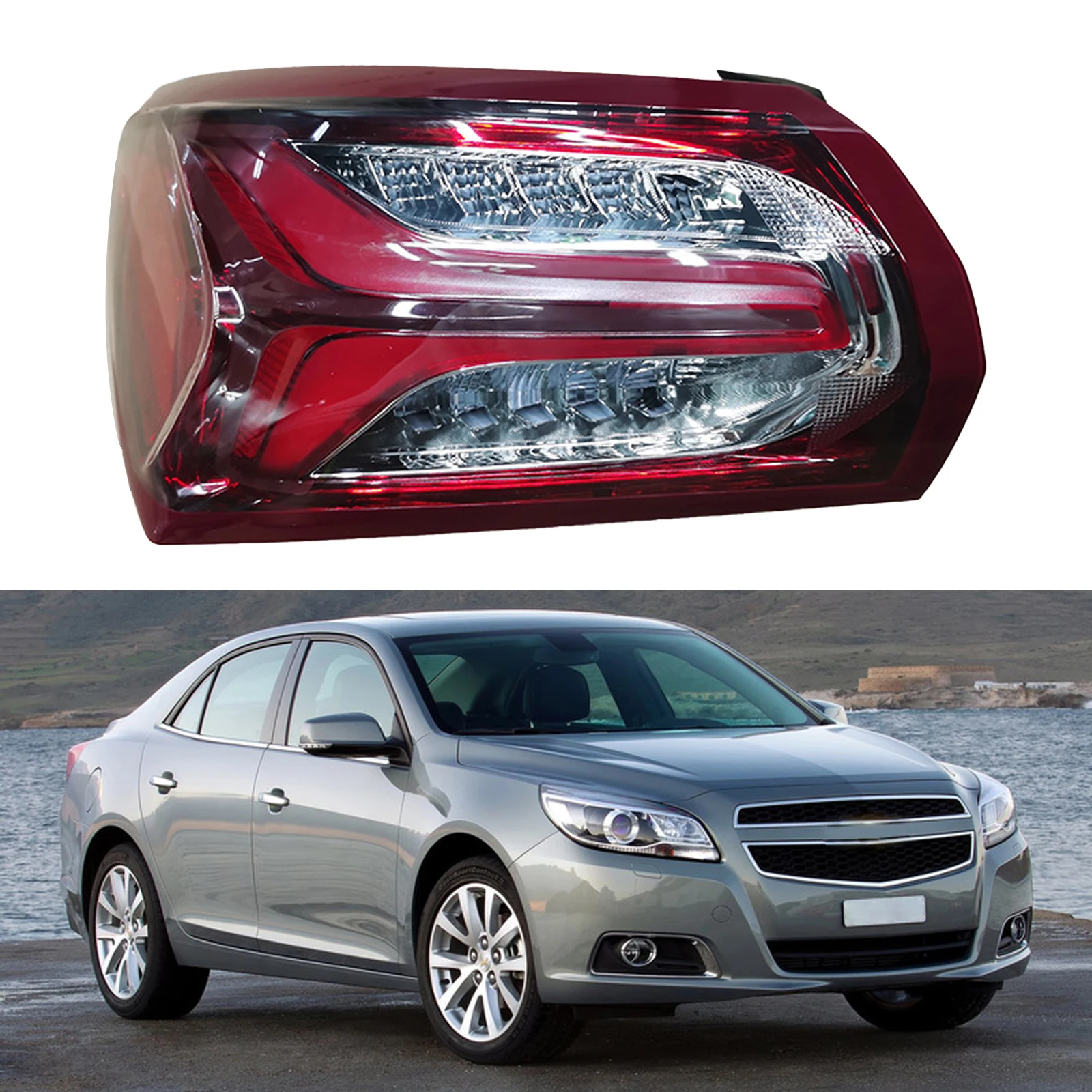 RearLeftRightOuterSideTailLightLEDTailLampfor20192022Chevy