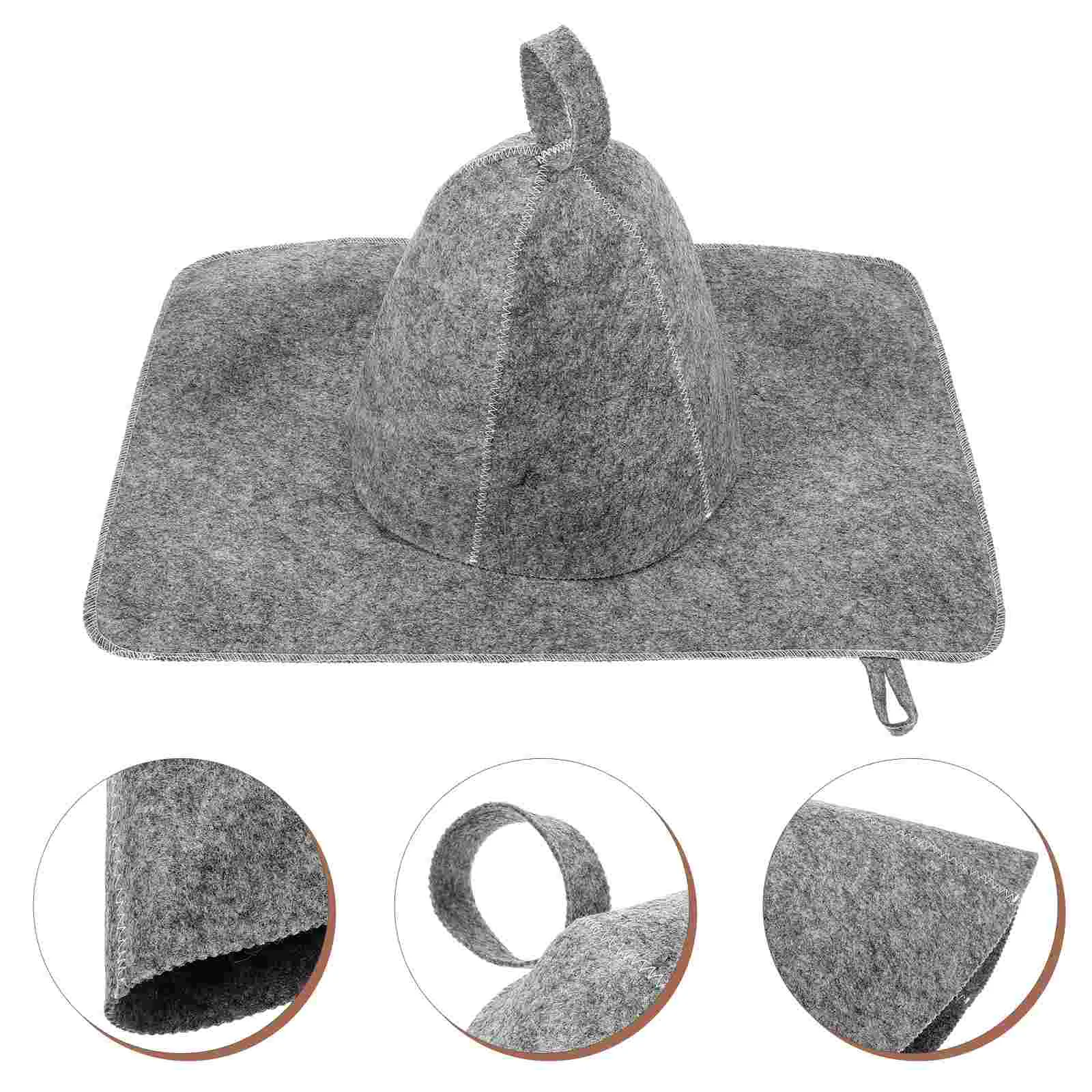 

Comfort Sauna Hat Portable Sauna Pad Felt Sauna Hat Thickened Sauna Hat Sauna Hat Sauna Supply for Sauna Indoor Home Daily