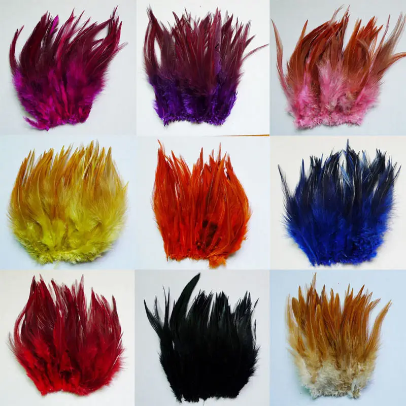

rooster neck feather DIY clothes ornaments decorate feathe 50 root sell 10-15cm 4-6 inch