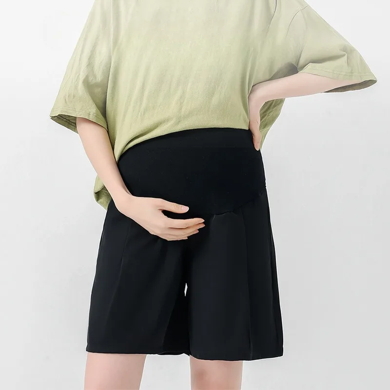 Maternity Pants Pregnant Shorts Pregnant Women's Pants Summer Wear Leggings Shorts Casual Loose Full Belly Summer Pregnancy Safety