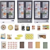 21PCS Kitchen Toy Double-Door Large Refrigerator Miniature Furniture Music Light Food Accessories Model For Girl Birthday Gift 1