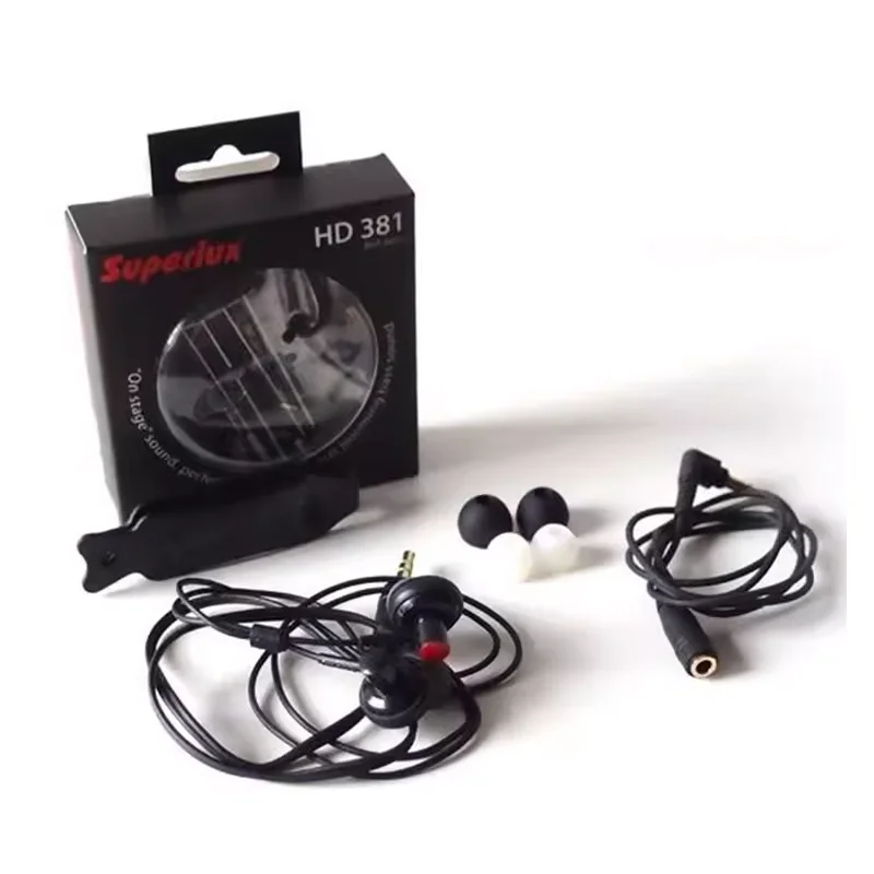 Superlux HD381 HD381F HD381B wired in-ear earbuds