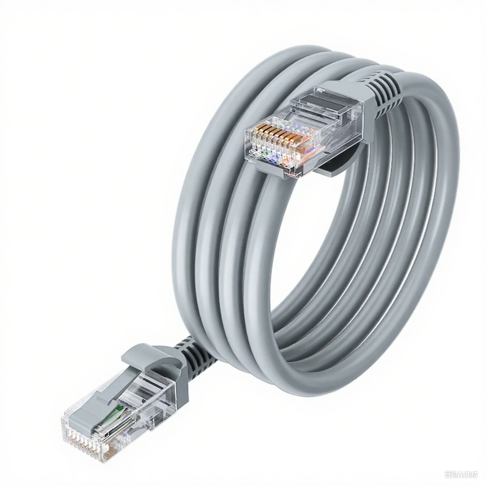 Cabo de remendo Ethernet UTP Cat6 com plugue RJ45 cinza adequado para roteadores 2M 3M 1,5M