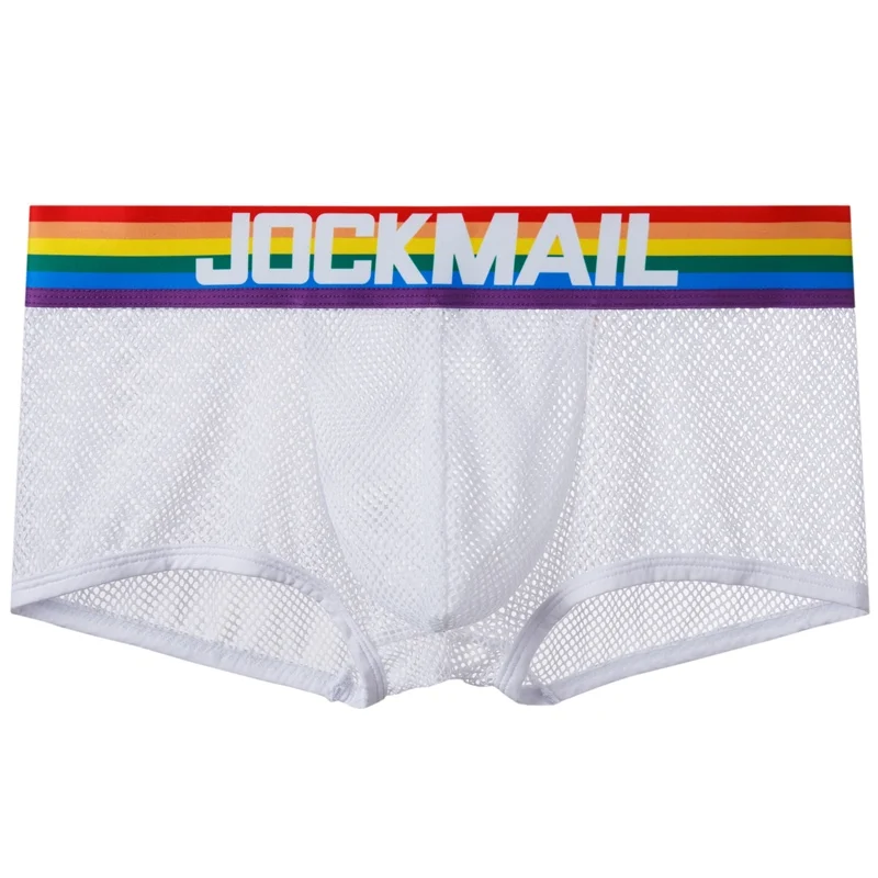 saxx briefs JOCKMAIL fashion cotton briefs shorts white low waist men's underwear rainbow belt boxer bikini briefs